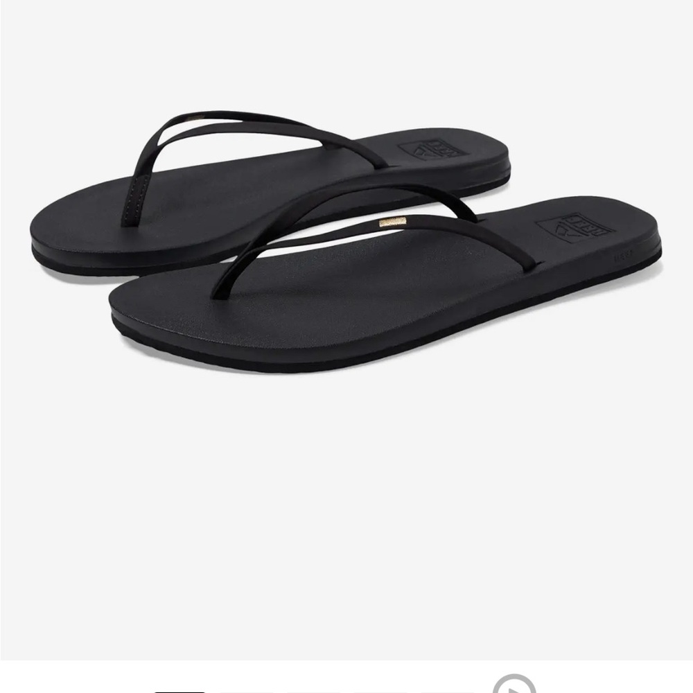 Reef Bounce slim black sandals
